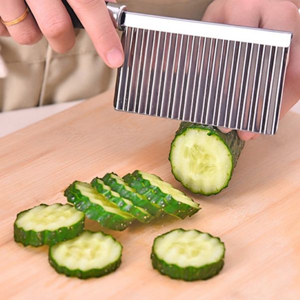 

creative multifunctional cut potato silk wave cutter cutter durable kitchen potato slicer fries cutter fruit vegetable tools