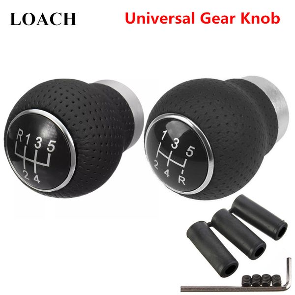 

universal 5 speed mt leather gear shift knob gearshift shifter stick lever headball arm pen pomo vites zu for vw