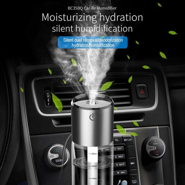

car air humidifier bc35b dual usb car charger qc3.0 fast charge mini humidifier spray