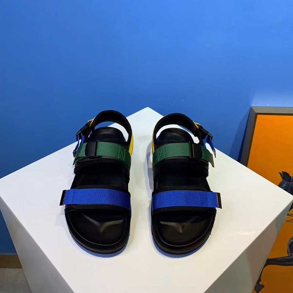 

colornavigo summer sandals men rubber sole sport sandals outdoor casual shoes for summer, Black