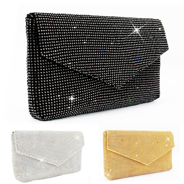 

ladybabag brand fashion women pure color diamonds cocktail party bag chain phone evening bag dropshipping bolsos de mujer