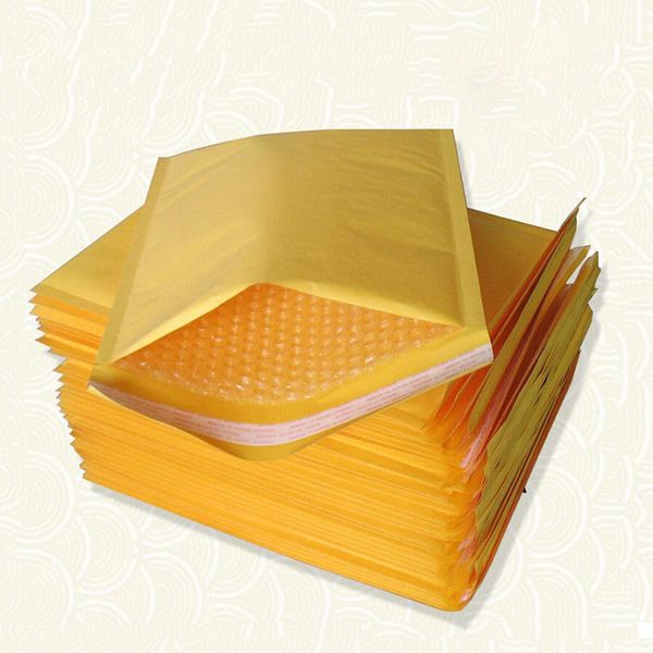 

10pcs kraft paper bubble envelopes bags 8sizes bubble mailers padded envelopes packaging shipping bags shockproof courier
