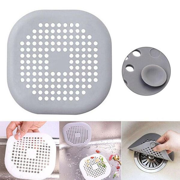 Hot Kitchen Sink Anti Blocking Silicone Floor Drain Cover Bathroom