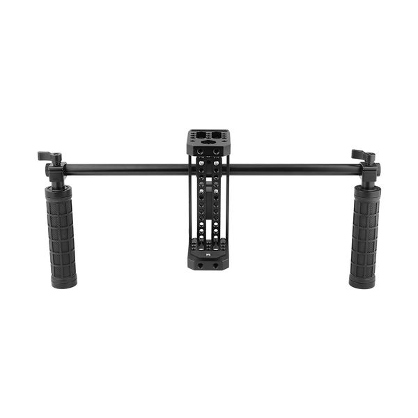 

camvate diy monitor cage kit with dual rubber-covered handgrip & light stand head item code: c2425