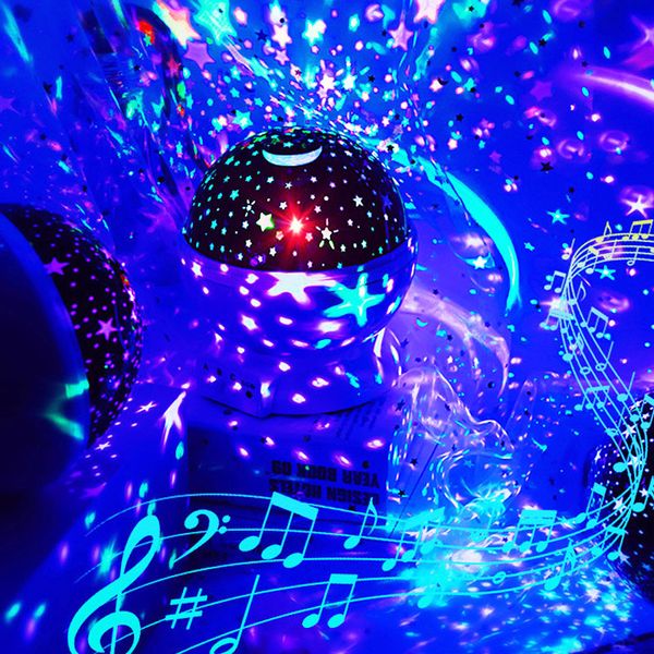 

led star master sky starry lamp auto rotating projector night light with usb port bedroomlight lampvalentine's dayfestival gifts