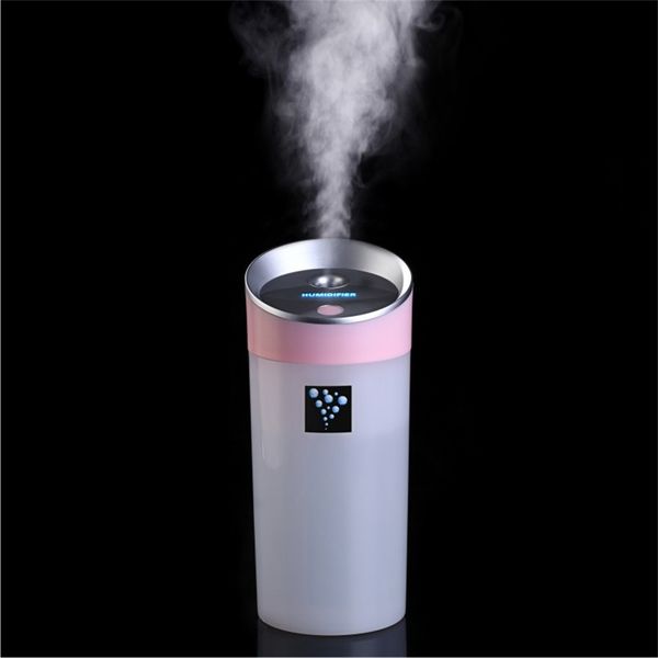 

portable travel usb mini ultrasonic cool mist humidifier for car home office baby auto shut-off night light