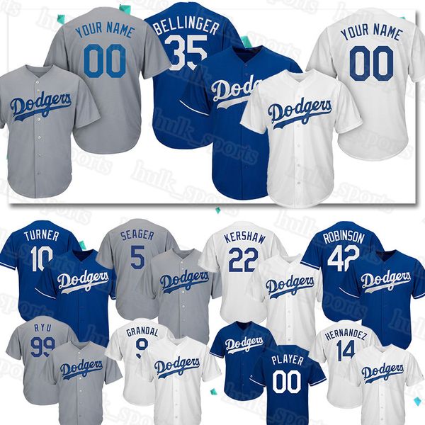 

Cu tom lo angele 22 clayton ker haw jer ey dodger 35 cody bellinger 10 ju tin turner jer ey 13 max muncy men qualityba eball jer ey, Blue;black