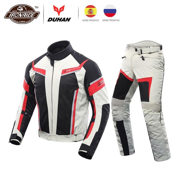 

duhan summer men's motorcycle jacket motocross off-road jacket motor racing breathable mesh moto protective gear