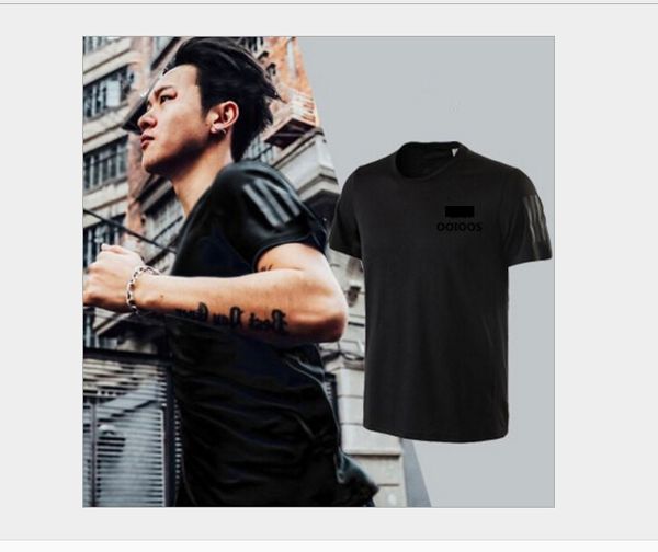 

men brand tshirts fashion casual tees ad summer sport short sleeved hem curved street hiphop, White;black