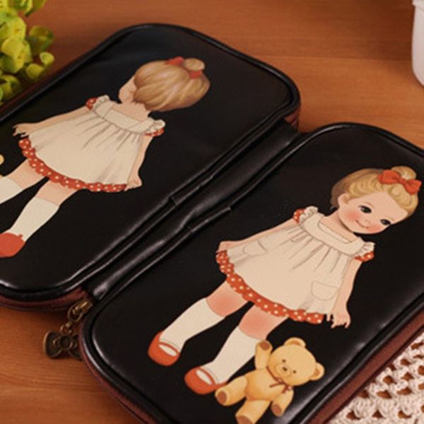 

creative lovely student pencil case cartoon pen case makeup bag