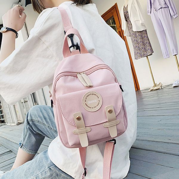 

schoolbag girl 2020 new korean casual bag cute women bag canvas backpack female school small backpack crossbody shoulder
