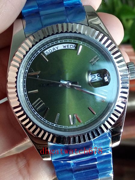 

лучшие мужские качества luxury day watch dategreen роман dial228239 браслет конструкторы автоматические движения mechnical нержавеющей стали, Slivery;brown