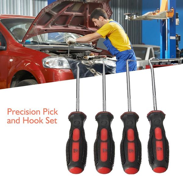 

tire repair tools 4pcs/set precision pick and hook oil seal screwdriver rubber ring mini hook set car auto maintenance hardware