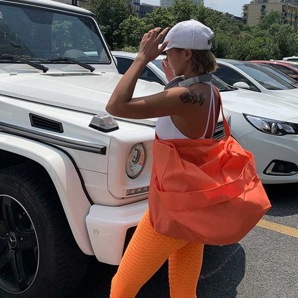 

fashion waterproof women handbag casual large shoulder hobos bag nylon big capacity sports yoga leisure travel crossbody bag