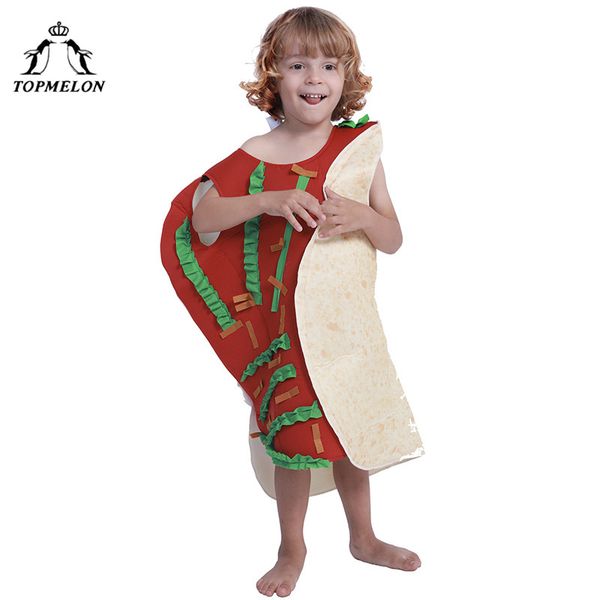 Topmelon Kids Fun Cosplay Mexican Taco One Piece Costume For Boys