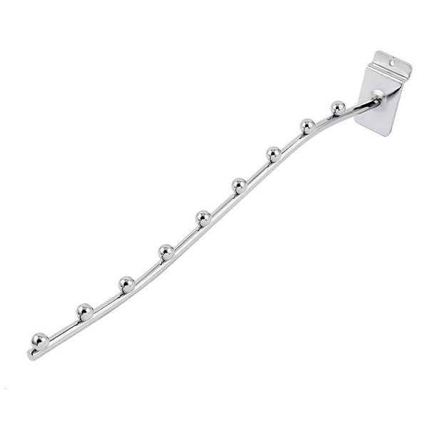 

metal waterfall tube 9 beads wall clothes hanger display hook 32cm