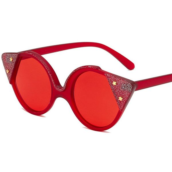 

2019 fashion brand cat sunglasses women ladies oversized diamond frame sun glasses female black shades uv400 fml, White;black