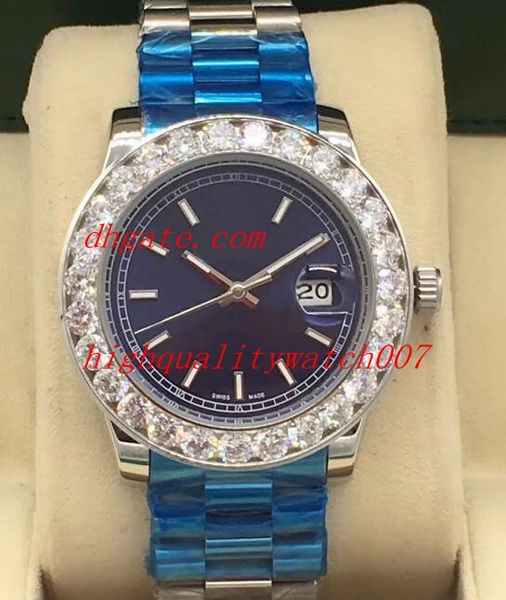

11colors men's watches 41mm full diamond126333 116233 126334 116334 116300 116333 116200 126331 asia eta2813 movementaut, Slivery;brown