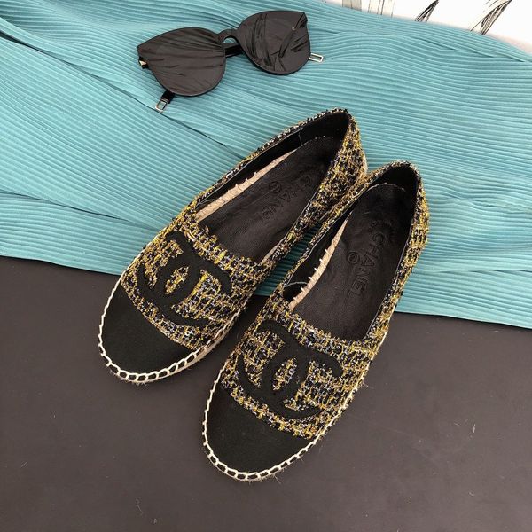 

women genuine leather espadrilles luxury fashion flats loafers shoes casual woman shoes size 35-41, Black