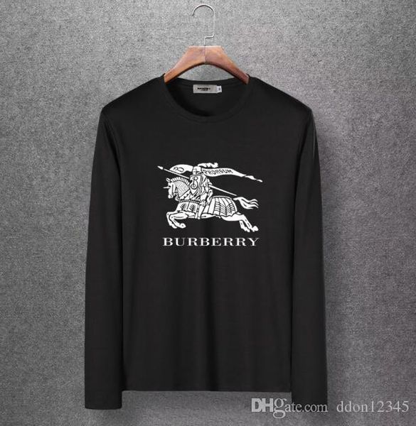 

spring and autumn new style men's wear thin clothes casual boom t-shirt, round neck sleeve head long sleeve t-shirt#hdf50, White;black