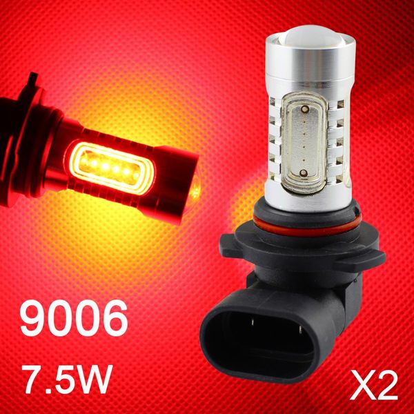 

2x foglight drl lamp accessories set for vehicle led fog light driving 7.5w hb4 9006 9006hp 9006xs bulb projector trim