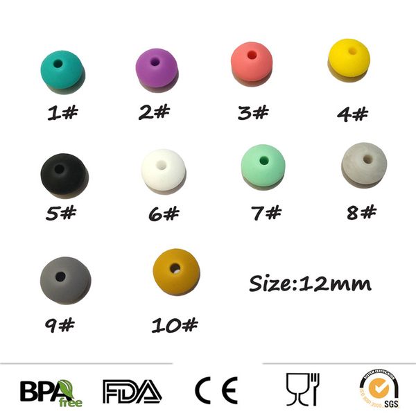 

silicone abacus beaded bpa baby teething beads flower shape teethers mom infant care necklace making