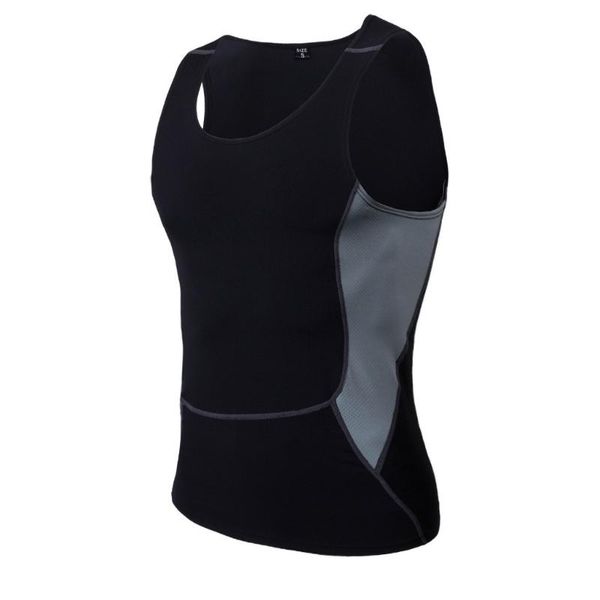 

gym tank men bodybuilding singlet men fitness sports casual quick dry slim fit muscle shirt bodybuilding clothes, Black;blue
