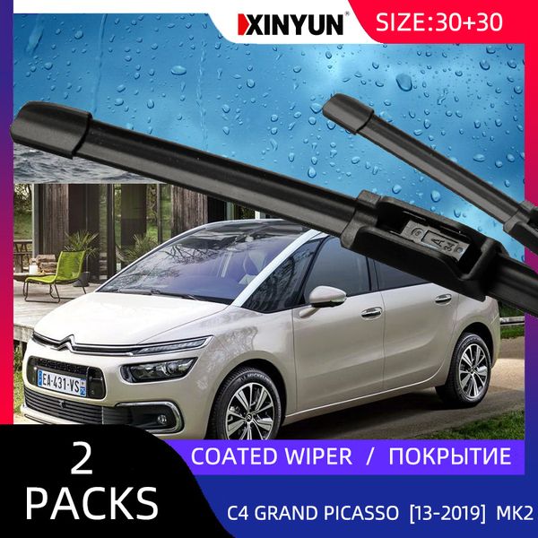 

coated wiper front wiper blades for - c4 grand picasso ii [2013-2019] 2 windshield windscreen 30"30