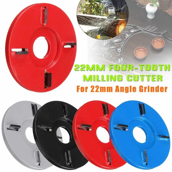 

90mm arc/flat four-tooth plane wood carving disc tool milling cutter for 22mm bore angle grinder tray blade polishing