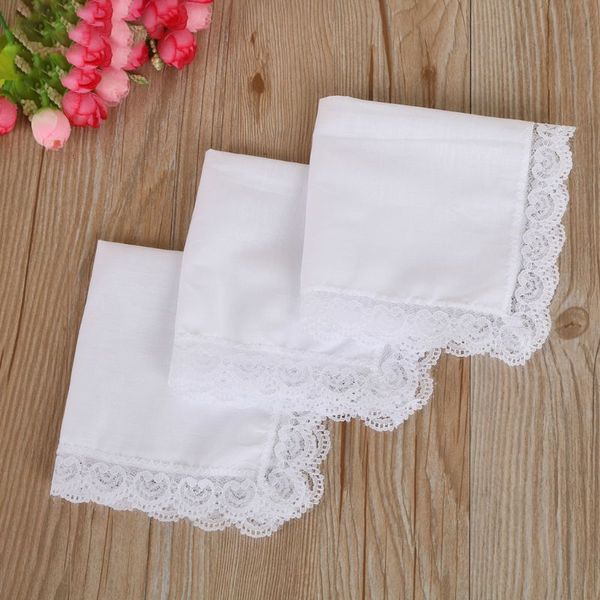 

cotton lace side small square towel diy handmade white handkerchiefs l tableware decoration 50pf, Blue;purple