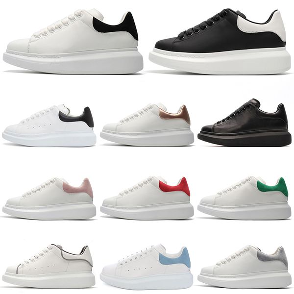 

designer shoes men women chaussures triple white black 3m reflective leather suede mens flat casual sneakers 36-44 vintage
