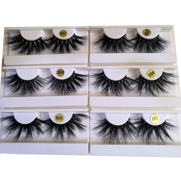 

100% mink eyelashes false eyelashes crisscross natural fake lashes length 25mm makeup 3d mink lashes extension eyelash beauty