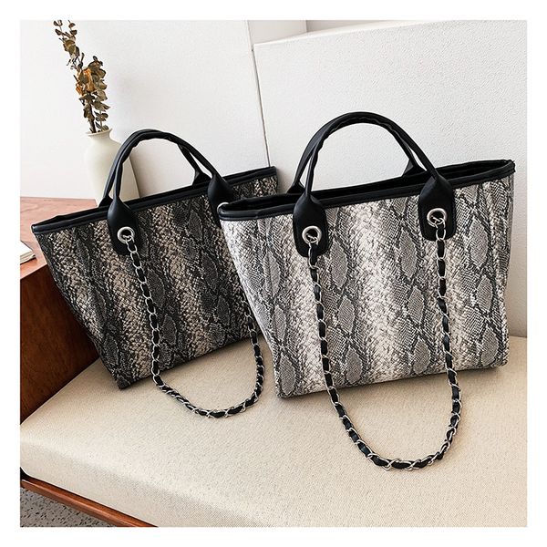 

2019 new luxury handbags women bags designer large capacity snake print handbags women shoulder messenger bags tote bag sac