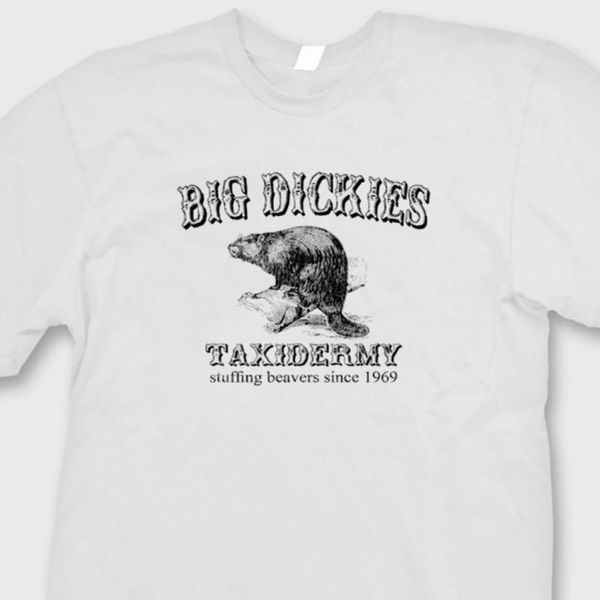 

big taxidermy t-shirt stuffing beavers since crude funny humor dk tee shirt t8l838, White;black