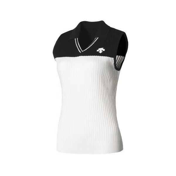 

q2019 golf apparel ladies sweater vest breathable golf apparel, Black;blue