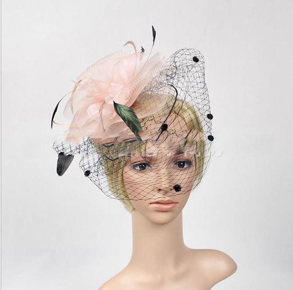 

bride headwear hair ornament ball pgraphic hat hair clip hat, Silver