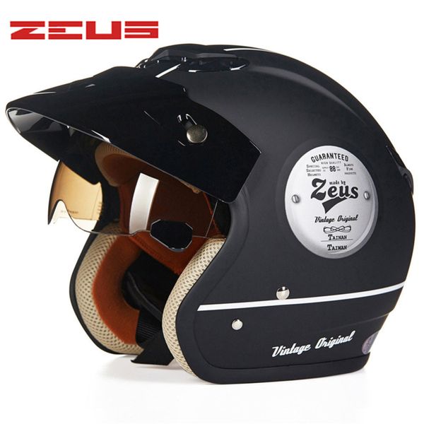 

retro cruiser motorcycle helmet chopper 3/4 open face vintage helmet 381z moto casque casco motocicleta capacete pilot helmets