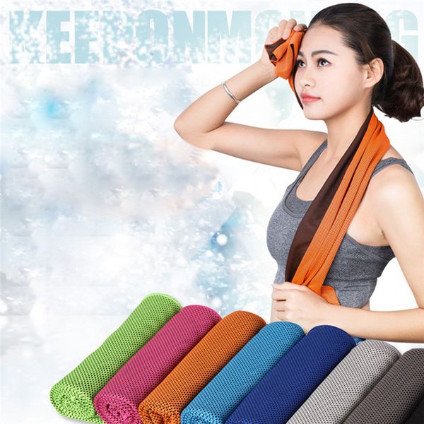 

2019 fitness dry cooling sports towel for gym workout face iced sweat towels ice towel tovagliolo di sport duraturo