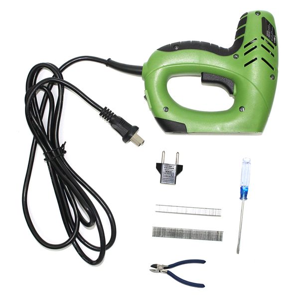 

f15 u staple 2 in 1 framing tacker electric nails staple 220v electric power tools stapler with 400pcs nails eu plug
