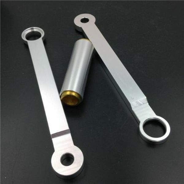 

2x silver lowering link for suzuk gsxr 600 750 1000 2006 - 2010 2007 2008 2009 motorcycle