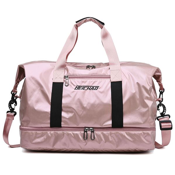 

women sports fitness bag female travel swim bags girls lightweight training handbagwith bottom shoe bag travel luggage duffle