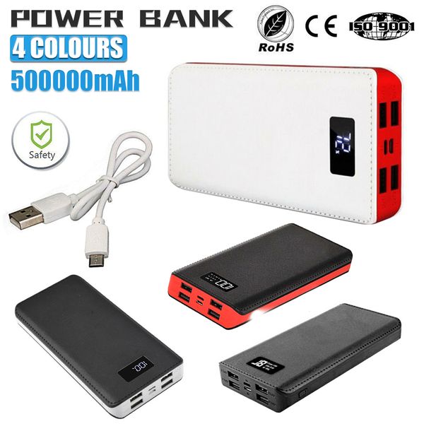 

50000mah mobile power supply cell phone power banks portable power bank for battery charger fast charge backup led display android wholesale