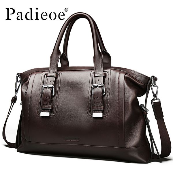 

vintage genuine leather men's briefcase business men messenger casual shoulder bag brand office fashion designer handbags tote ing