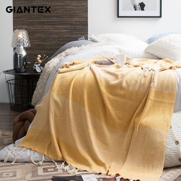 

giantex nordic стиль мягкий теплый вязаный кисточкой одеяло повседневная диван одеяло шаль кондиционер фотографии реквизит u1979