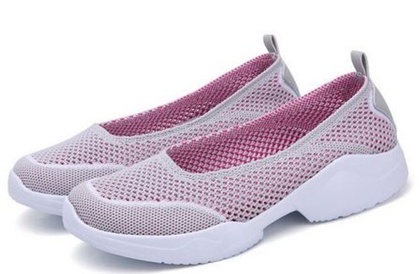 

yeeloca 2020 summer breathable shallow sneakers shoes cute slip on walking shoes for female vr369, Black