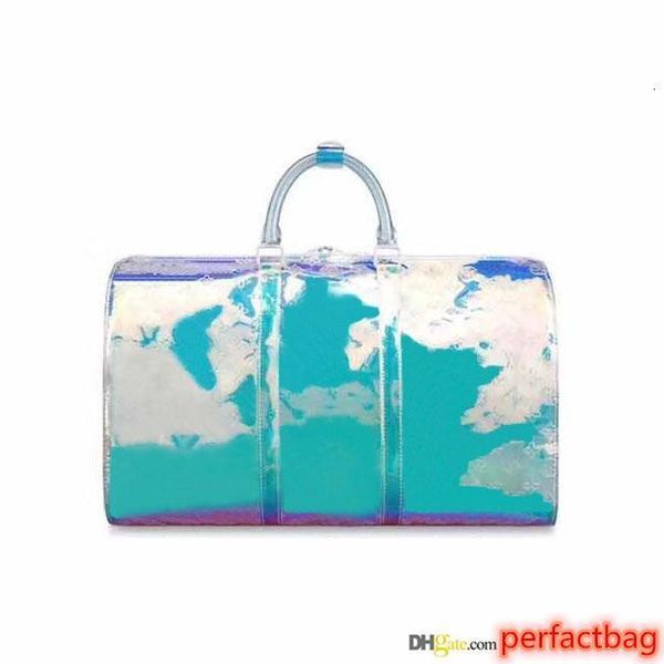 

men women luxury designer travel luggage bag men totes keepall pvc clear bags women duffle bag size 50*23*29 ing