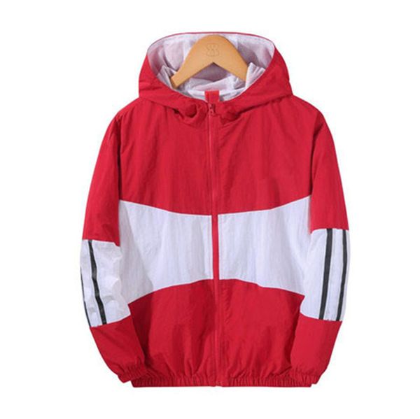 

2019 designer mens womens windbreaker spring autumn zipper hoodies fashion sports jackets gym running coats s-2xl, Black;brown