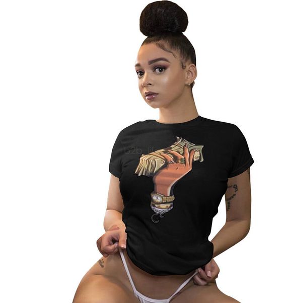 

us dollar sleeves short round o neck collar printed women with t-shirt t-shirt designer simple tee ljja2585 sgrtp, Black