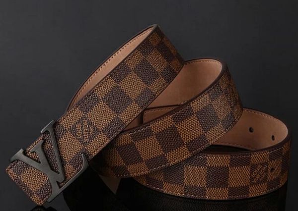 

2019 designe belts mens designe belts genuine leather business belt buckles belt black strap big gold buckle womens belt, Black;brown