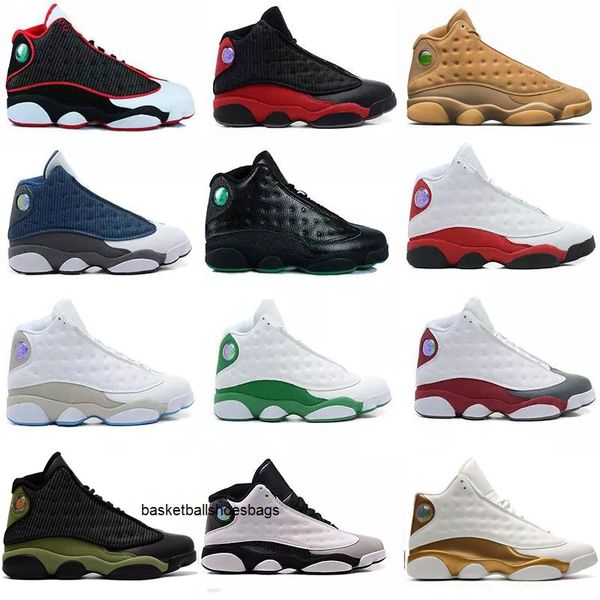 

13 basketball island green cny shoes new color white red team red hoyas chicago men shoes xiii 13s sport sneakers